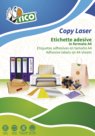 Copy Laser Etichette Autoadesive in Carta Bianca e Colorata Fluo, Disponibili Diversi Formati