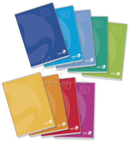Quaderno Color 80, 40 Fogli, Varie Rigature e Formati