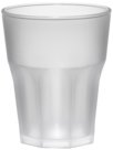 Bicchiere Ottagonale Trasparente Frost, Satinato, Disponibile in Diverse Capacità