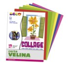Carta Velina Colorata in Album, 24 fogli in colori assortiti
