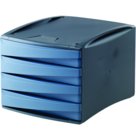 Cassettiera G2 Desk, da Scrivania, 4 Cassetti, Vari Colori, azzurro carta da zucchero