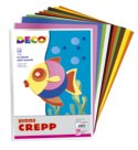 Gomma Crepp in Fogli Colorati, 10 fogli in colori assortiti
