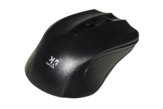 Eco Mouse Ottico Wireless con 4 Tasti e Scroll Colore Nero, nero