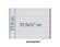 Tabulati a Modulo Continuo, Pura Cellulosa, 37,5 x 11", Staccabili, 2000 Fogli, lettura facilitata stampa grigia - margine fisso