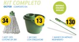 Kit Pulizia Ecologico, Tutto l'Occorrente per la Pulizia dei Pavimenti, in materiale riciclato