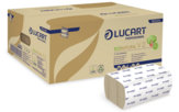 Asciugamani Monouso EcoNatural Piegati a "V", 3800 Pezzi, 100% Carta Riciclata di Avena , 100% carta riciclata rigenerata avana 2 veli