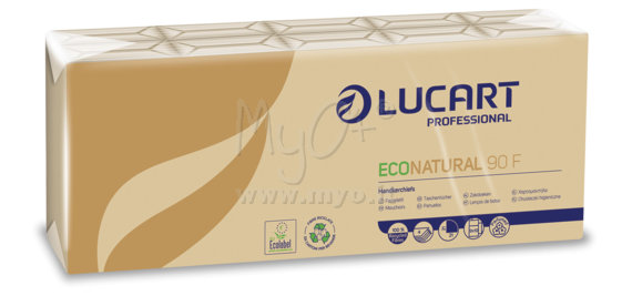 Fazzoletti EcoNatural, Confezione da 10 Pacchetti, 100% Carta Riciclata 