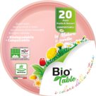 Piatti Rigidi Frutta in Bioplastica, Diametro cm16,5, Confezione pezzi 20, Rosa