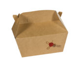 Box Carry Meal, Carta in Pura Cellulosa, cm 16,5(l)x11(p)x9(h)