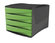 Cassettiera G2 Desk, da Scrivania, 4 Cassetti, Vari Colori, verde chiaro acido