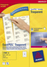 Etichette Trasparenti Scrivibili, Disponibili in Diversi Formati, mm 210x297 (A4)