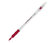 Penna Sfera Cristal Grip con Tappo, Disponibile in Diversi Colori  , rosso