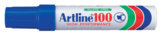 Pennarello Artline 100, Indelebile, Punta Maxi a Scalpello, blu