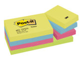 Post-it® Energy, Foglietti Riposizionabili, 6 Blocchetti, 100 Fogli, Varie Dimensioni e Colori, 38mm x 51mm