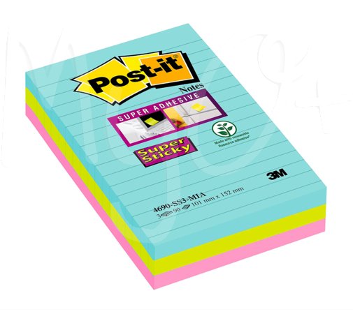 Post-it® Super Sticky XL Ultra, a Righe, Varie Dimensioni
