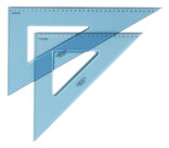 Squadre da Disegno in Plexiglas, Vresioni da 45° e 60°, 45°