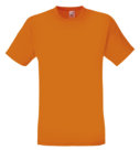 T-Shirt Classica, Disponibile in Diversi Colori, arancio
