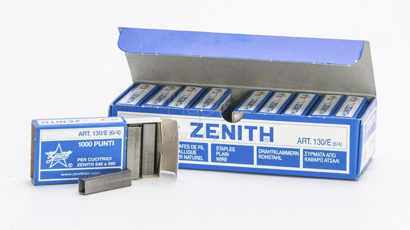 confezione da 10000 punti ZENITH Punti metallici per cucitrici Zenith 130/E 